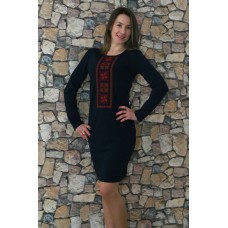 Embroidered dress "Firework" navy
